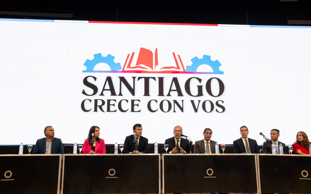 La ministra Matilde O’Mill acompañó la firma del convenio del programa “Santiago Crece con Vos”